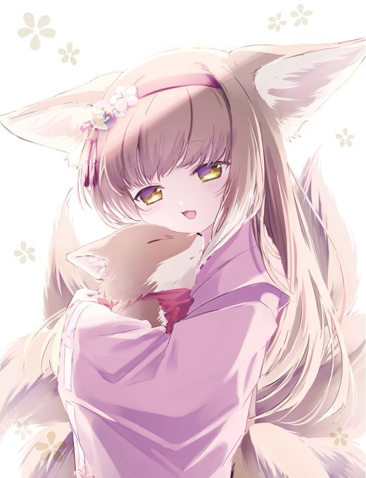 「狐 髪飾り」のTwitter画像/イラスト(新着)