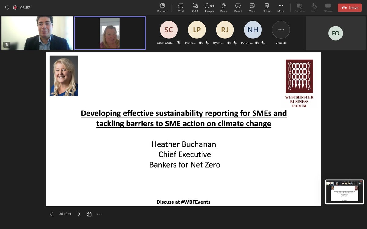 _B4NZ's tweet image. Tune into @wfpevents now to hear @Bankers4NetZero Chief Executive, Heather Buchanan discuss sustainability reporting for SMEs and tackling the barriers to SME action to climate change. 

events.teams.microsoft.com/event/529f4f17…

#ProjectPerseus @IcebreakerOne