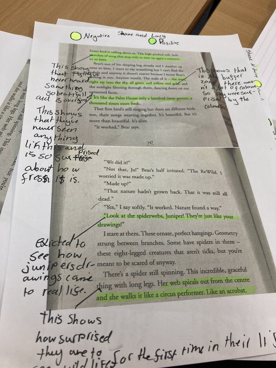 WCPSc2024's tweet photo. Unpicking setting descriptions to compare how it changes the atmosphere @WCommonPS #WCPSreading @nicolapenfold https://t.co/rCYXginySG