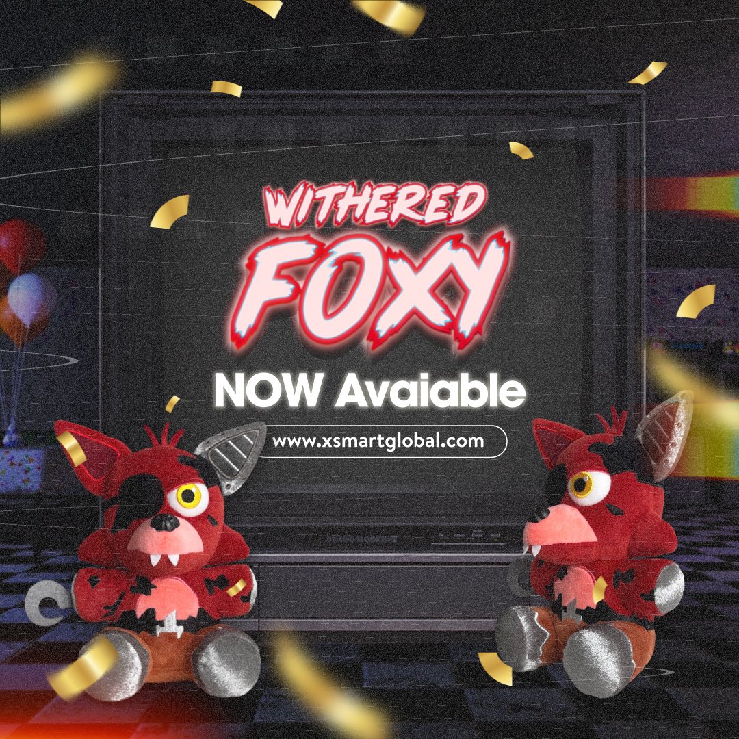 Withered Freddy - XSmart FNaF Plush - Worldwide Shipping