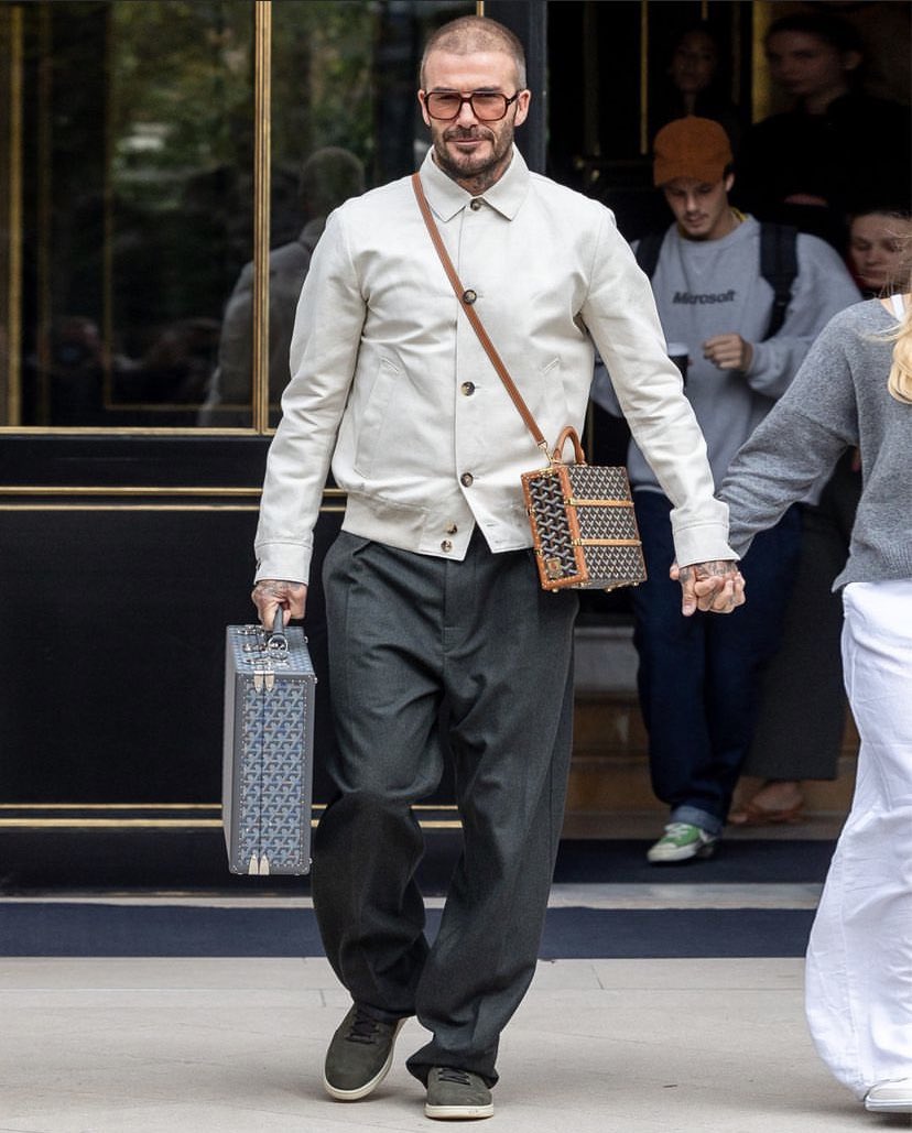 david beckham luggage