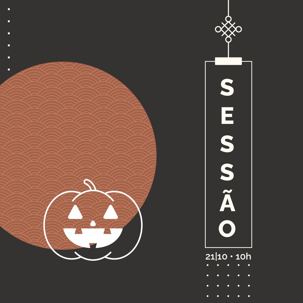 Para celebrar o Halloween em grande, convidamos os nossos Ninjas a juntarem-se a nós dia 𝟮𝟭 𝗱𝗲 𝗼𝘂𝘁𝘂𝗯𝗿𝗼, pelas 𝟭𝟬 𝗵𝗼𝗿𝗮𝘀, no 𝗗𝗲𝗽𝗮𝗿𝘁𝗮𝗺𝗲𝗻𝘁𝗼 𝗱𝗲 𝗜𝗻𝗳𝗼𝗿𝗺𝗮́𝘁𝗶𝗰𝗮 do Campus de Gualtar, para uma sessão cheia de doces e projetos temáticos! 👀🎃