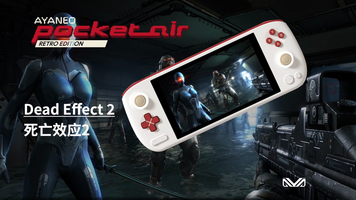 AYANEO__'s tweet photo. #AYANEO Pocket AIR Gaming Experience - #DeadEffect2 🎮 
https://t.co/FO7DF7yixP

Thin &amp; light and ergonomic design
High-power X86-level cooling capability
Provide gamers with a top-quality and excellent experience Android #handheld

IGG Pre-order: https://t.co/XmaEeiVIy7 https://t.co/6ike1YitFB