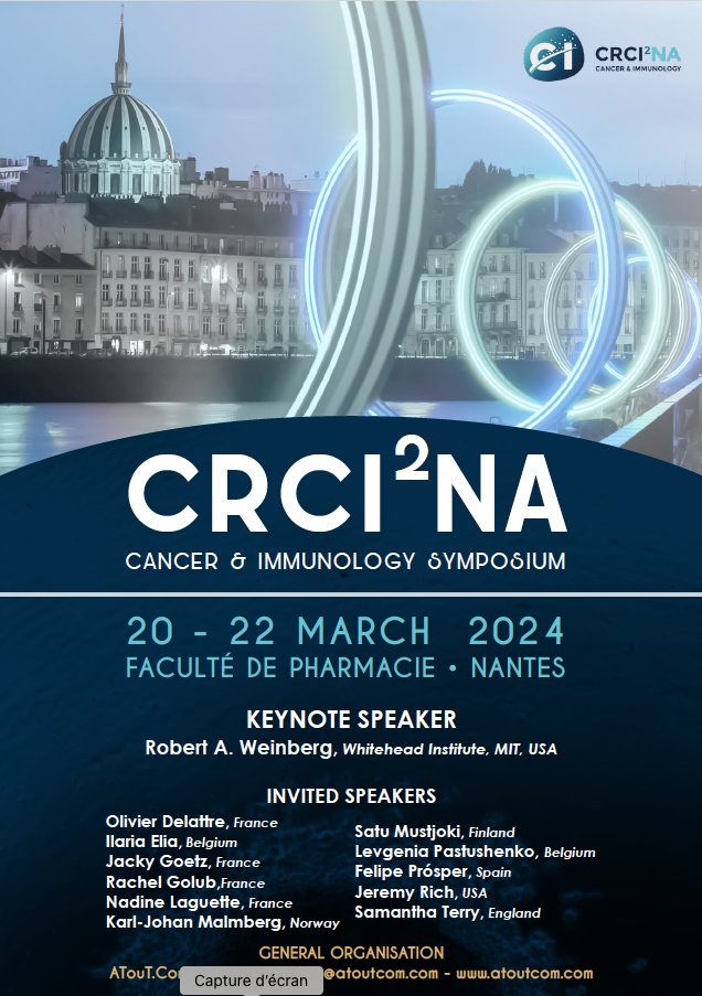 Important news 📣📣 CRCI2NA is organizing its inaugural symposium (March 20-22, 2024) with a great line-up of speakers! atoutcom.com/crci2na/
