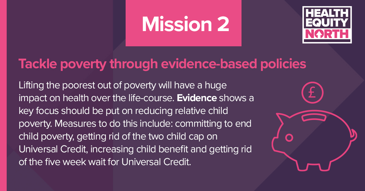 As part of the @_HENorth seven missions, we are committed to tackling poverty through evidence-based policies – our #ChildoftheNorth report demonstrates how this can be done through focussing on relative #ChildPoverty

healthequitynorth.co.uk/our-seven-miss…