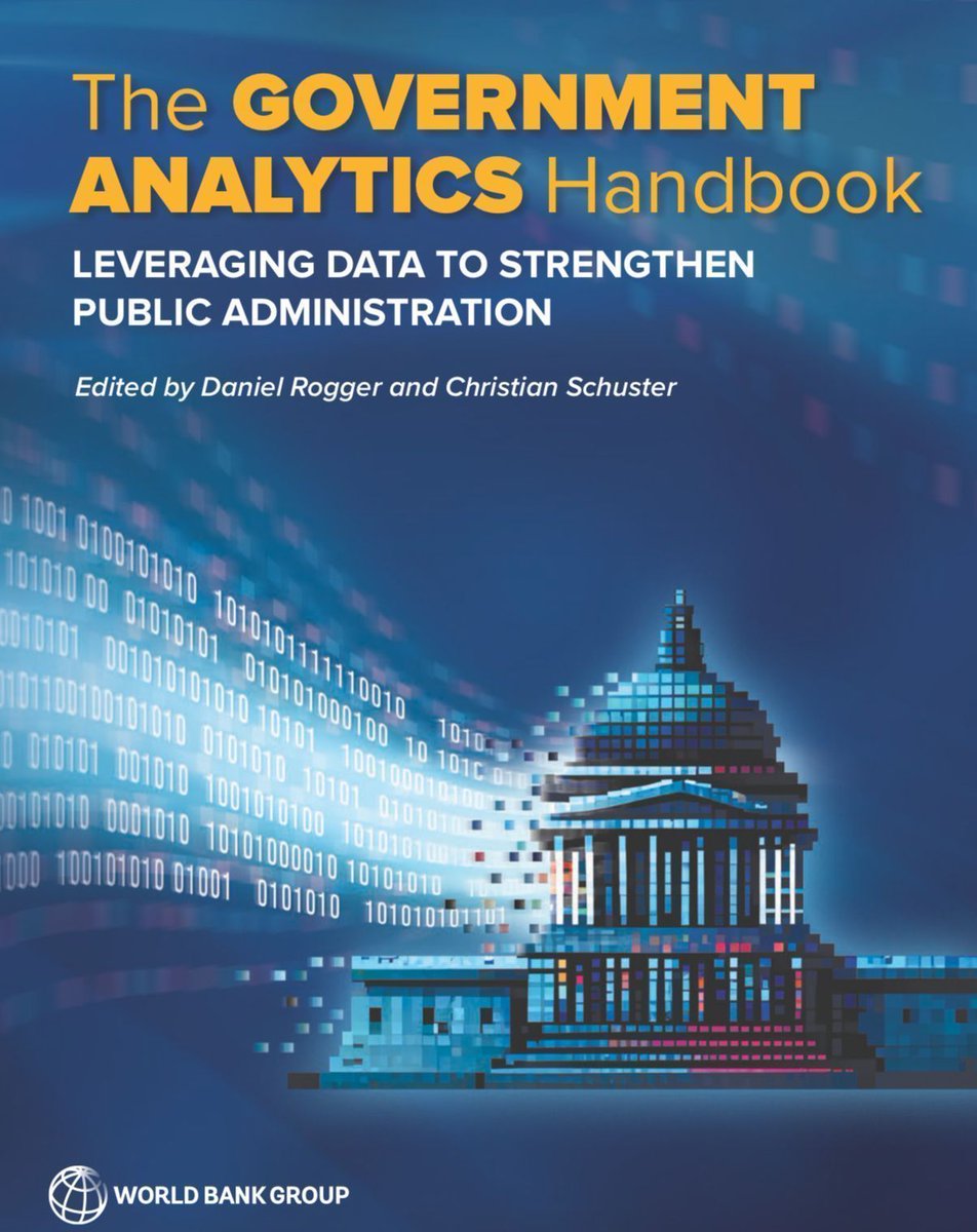 🆕📖The Government Analytics Handbook 🏛️

The new book from the @Worldbank for all those working on public administration reform, public management and governance.

On 700 pages ‼️ it provides overview and insights in the importance and functioning 👉

buff.ly/3tuRnoI