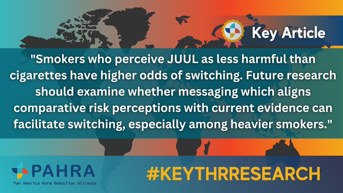 HarmPan39638's tweet image. #KeyResearch

"Comparative risk perceptions of switching to JUUL vs. continued smoking and subsequent switching away from cigarettes: a longitudinal observational study."

#THR #THRWorks #HarmReduction 

Read the full study here: 
pubmed.ncbi.nlm.nih.gov/37798775/