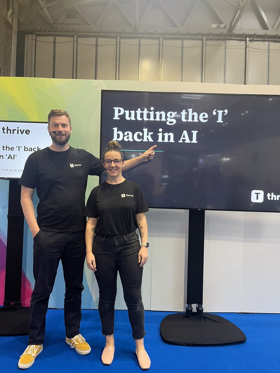 THRIVEwithus_'s tweet image. Mark &amp;amp; Helen are ready to go live in Theatre 1 at @Learn_EventsUK!

Head over now and uncover how you can put the “I” back into AI.

Go go go!

#WOL23 #WorldofLearning