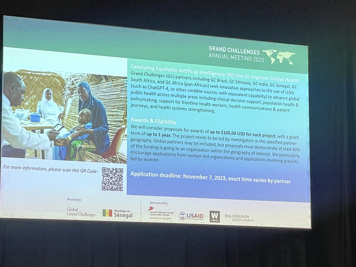 #Grandchallenges calling on creative thinkers to use AI to benefit global health. Application open from GC Brazil, GC India, GC South Africa , GC Ethiopia, GC Africa
