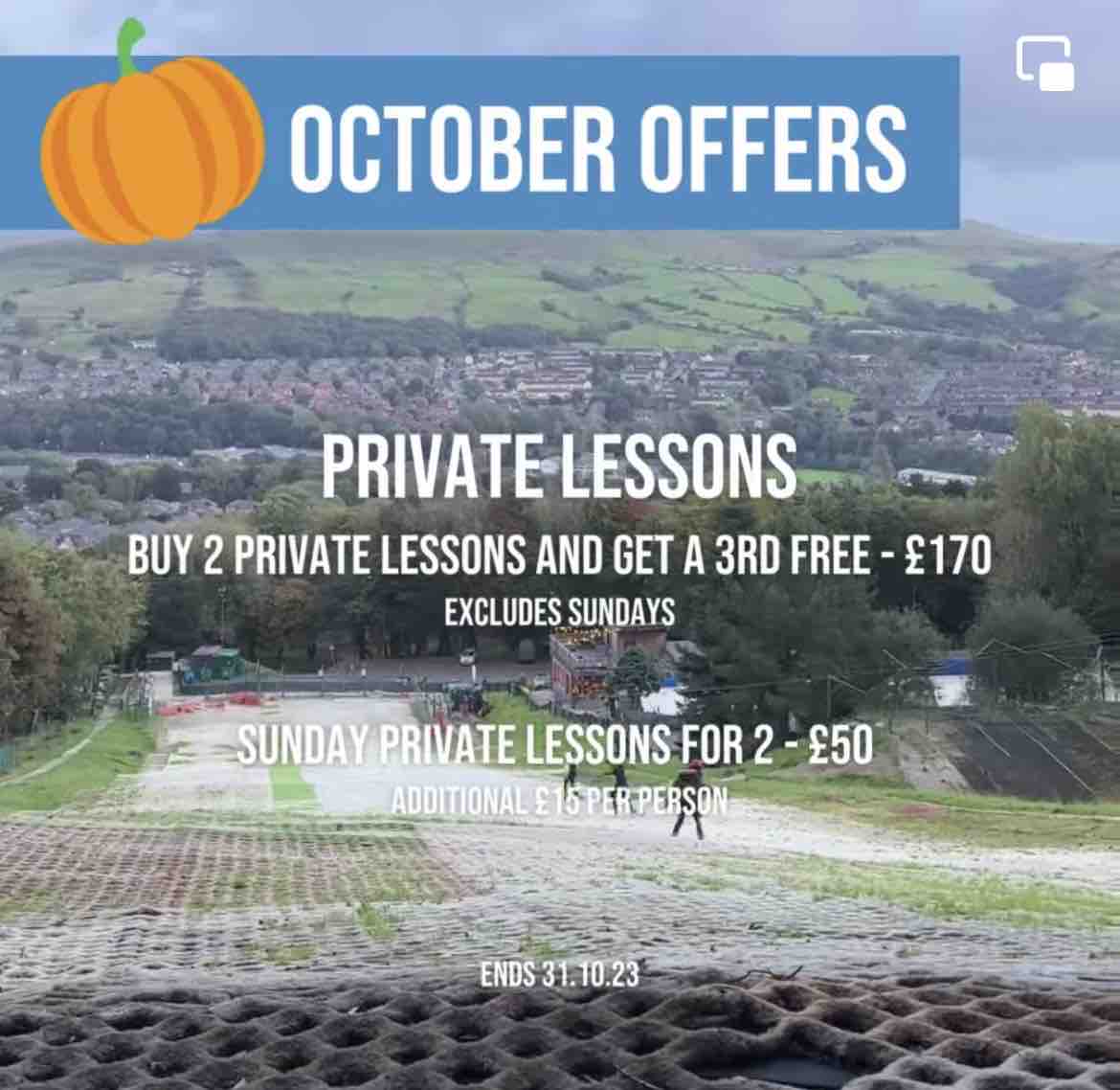 Check out Ski Rossendale’s autumn offers! 

Get ready for the winter season with offers on private lessons ❄️🎿

These lessons are 50-minute private use of the slope and can be tailored to any ability.

To book visit - thehilluk.com