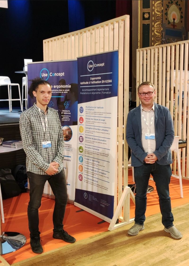 Deuxième et dernier jour pour notre binôme de choc à la rentrée du DM à Besançon #dispositifsmédicaux #EN62366 #usability