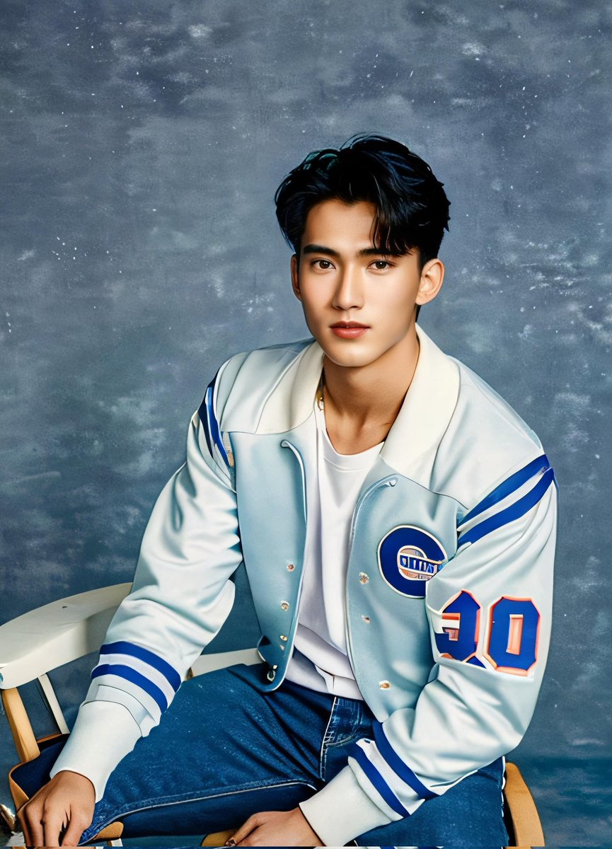 walkwithJaFirst's tweet image. First Chalongrat's (@firstfh5) AI 90's Yearbook