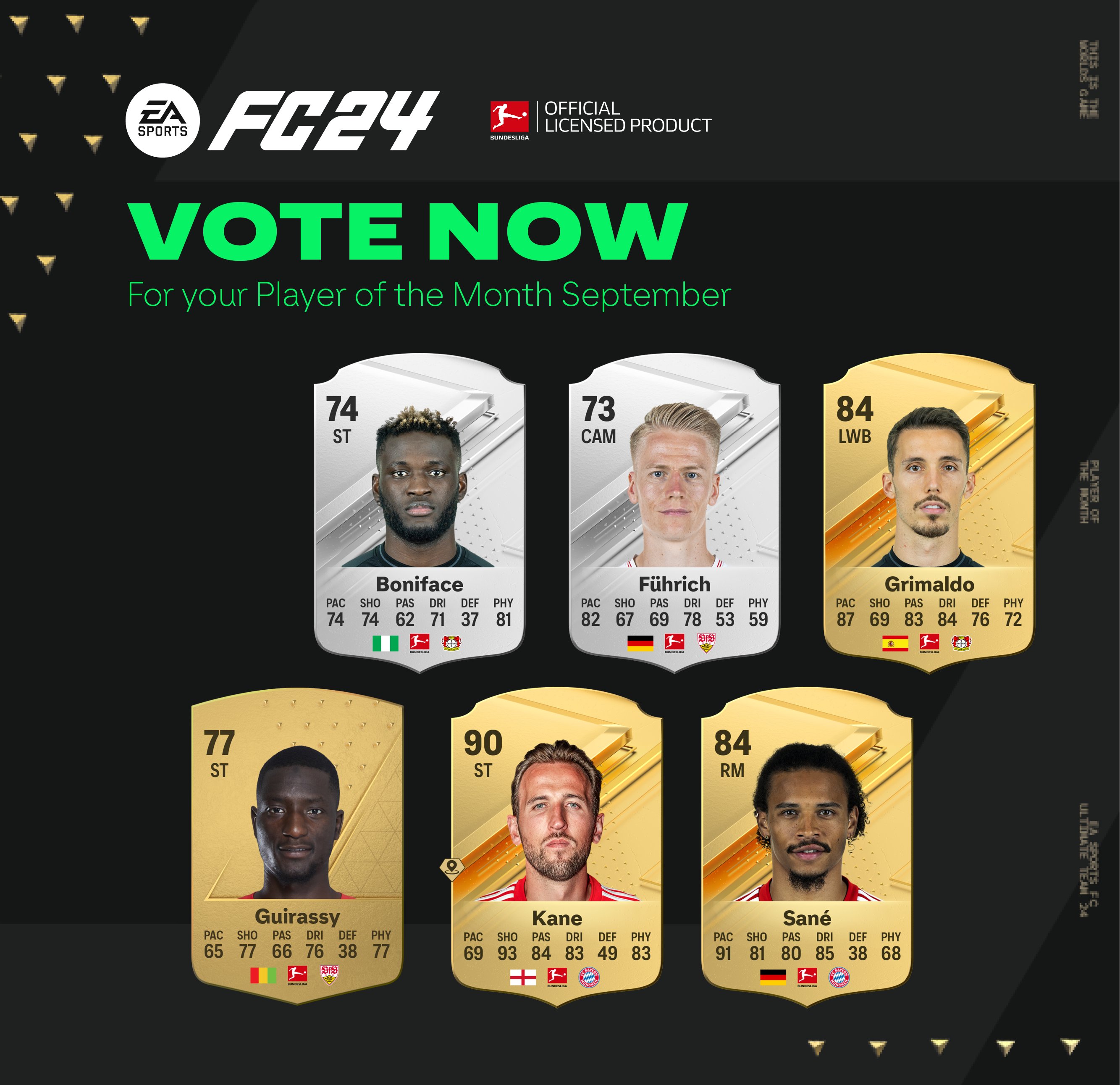 EA Sports FC 24 - 84 rated Serhou Guirassy September Bundesliga Player of  the Month (POTM) SBC cheapest solution and review! •