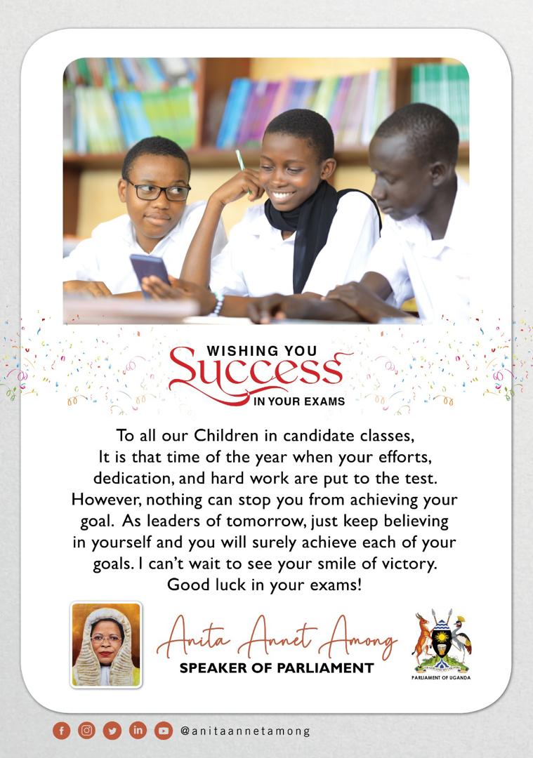 AnitahAmong's tweet photo. Best wishes to all our beloved children in their Examinations! https://t.co/3gqRHA9TU9