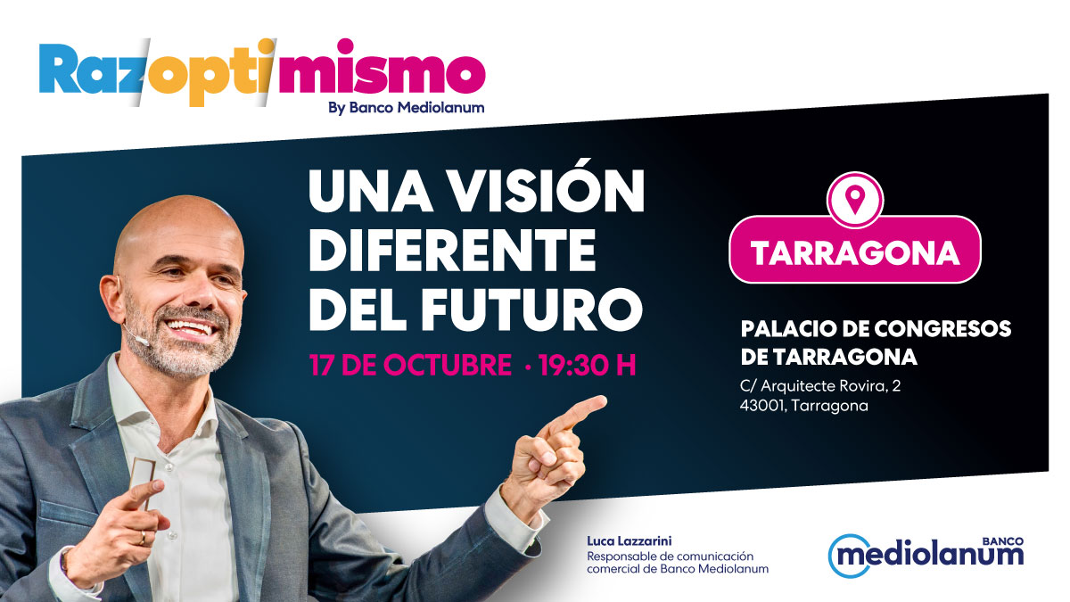 Cultivar una mente optimista requiere tiempo y experiencias como Razoptimismo. ¡Estrenamos temporada en Tarragona! ¿Te gustaría asistir? Contacta con tu Family Banker o escríbenos un mensaje privado. ¡Te esperamos! 👇