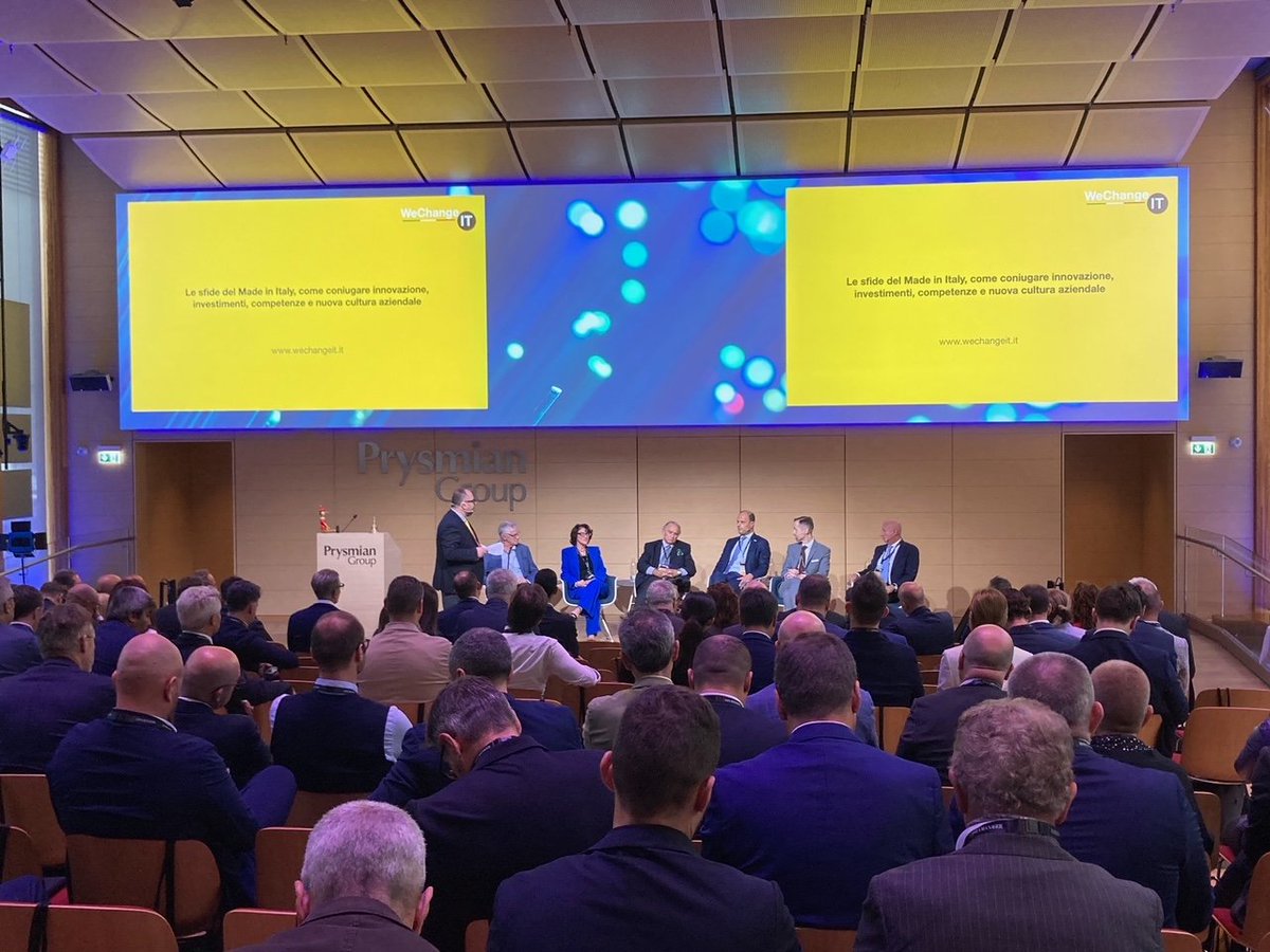 Prysmian today hosts <a href="/datamanager_it/">Data Manager Online</a> event "Champions of Made in Italy meet Champions of Innovation". An opportunity to share experiences and visions on technological innovations and network with decision makers in the companies.
#wechangeit