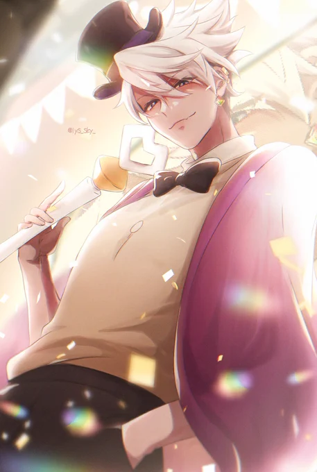 #SKY゜_LightIllust シルクハットかわいい〜!という気持ちで組んだマジシャン風のコーデ 