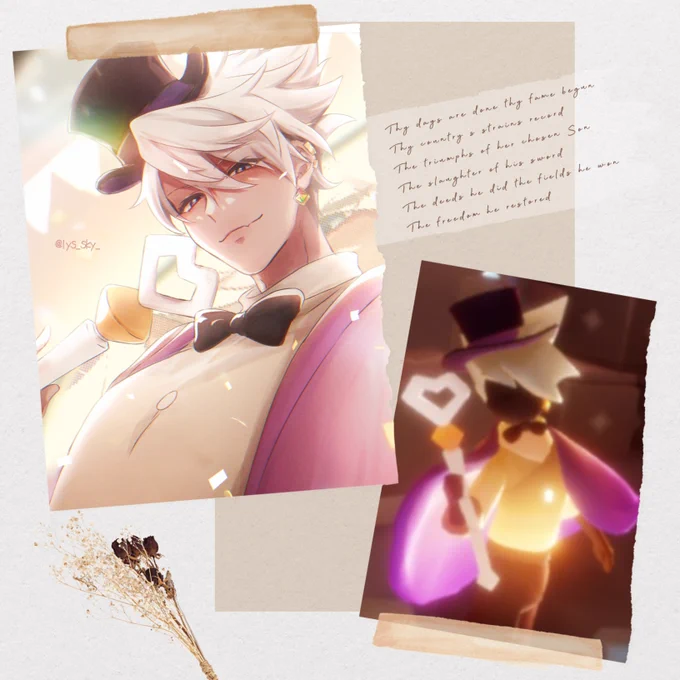 #SKY゜_LightIllust シルクハットかわいい〜!という気持ちで組んだマジシャン風のコーデ 