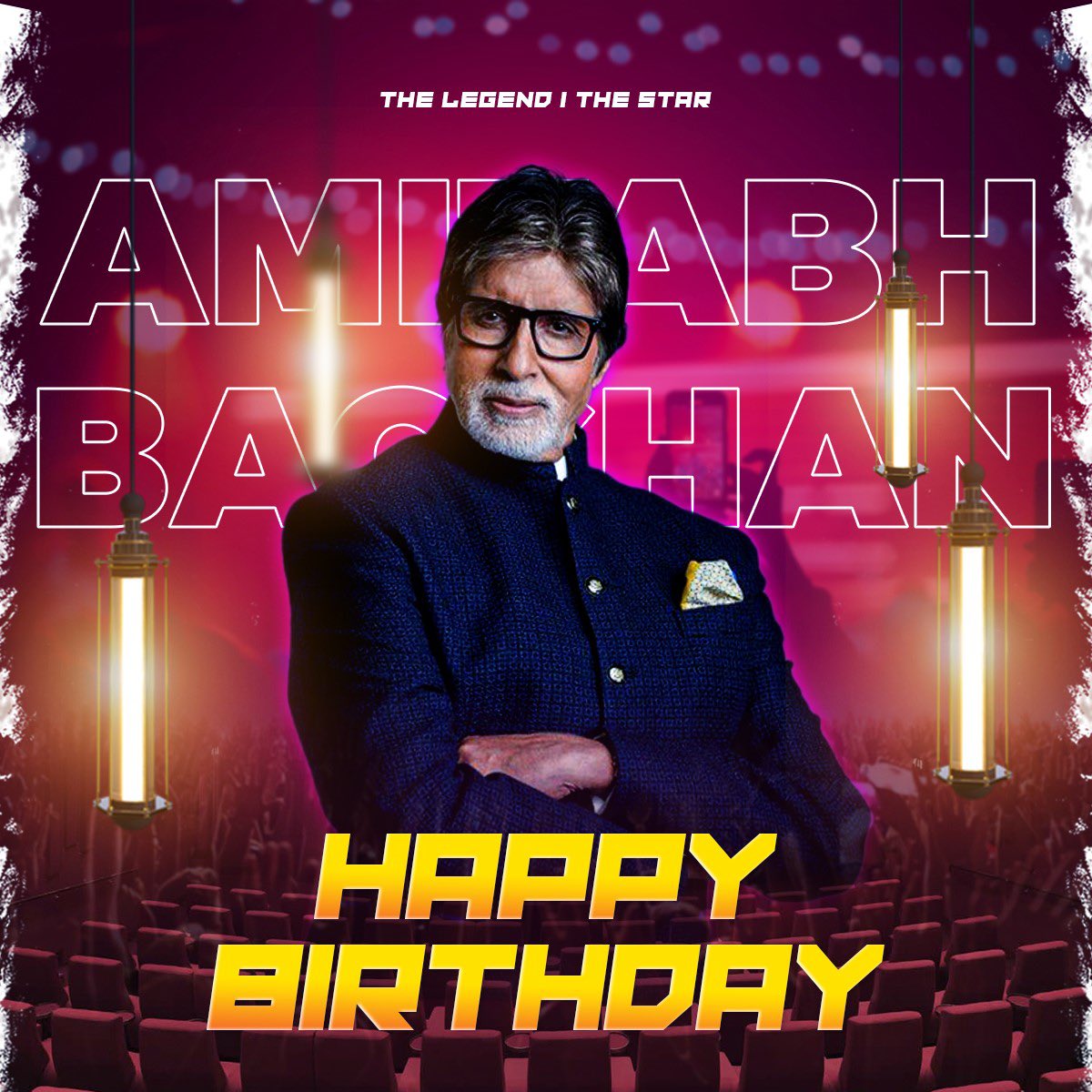 varunographic's tweet photo. सदी के महानायक को जन्मदिन की हार्दिक शुभकामनाये। @SrBachchan https://t.co/rwh0L0ibRU