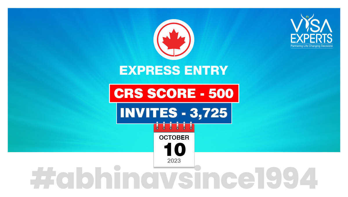 VisaExperts_'s tweet image. For more information call us at +91-8595338595 

#expressentry #expressentrydraw #expressentrysystem #expressentrycanada #canadaexpressentry #canadaexpressentrydraw #provincialnomineeprogram #canadaimmigration #canadapr #canadaprvisa #movetocanada #abhinavsince1994 #visaexperts