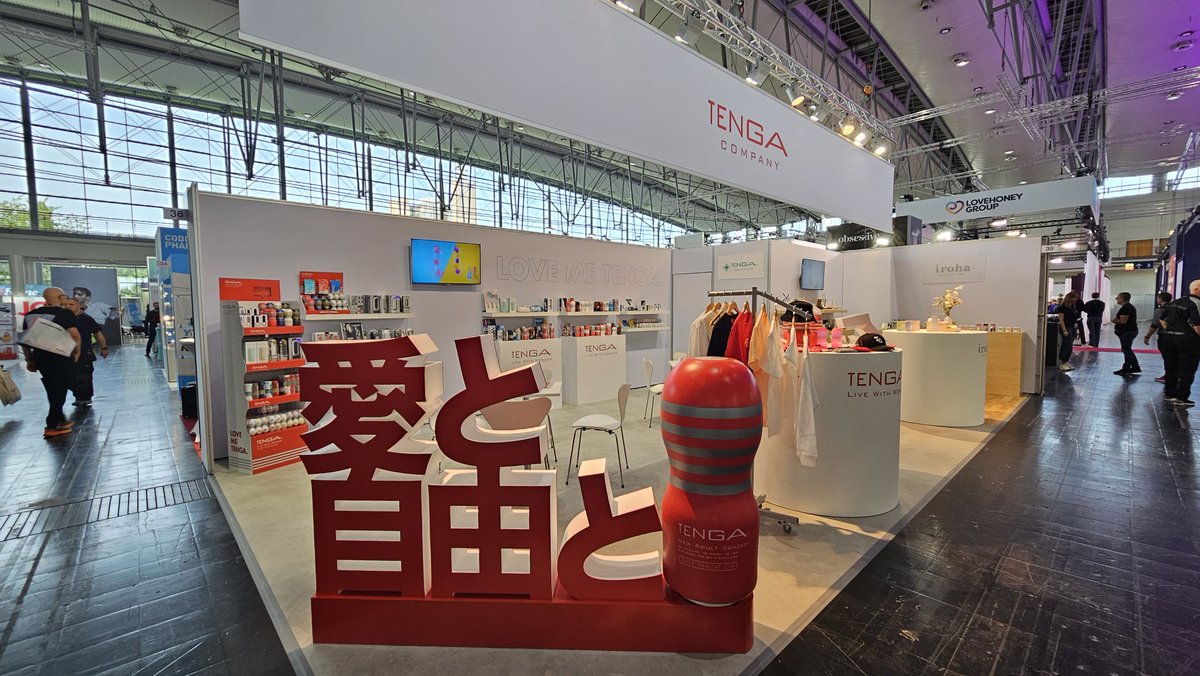 Et voici le stand #TENGA et #iroha pour l'édition 2023 de l'#erofame d'Hanovre !