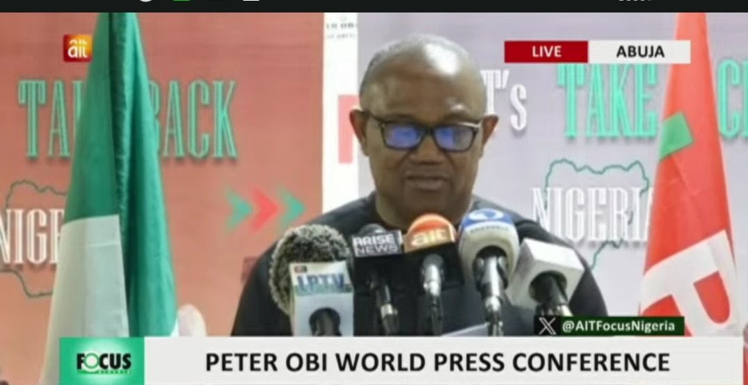 “Mr Tinubu should tell the nation, his true name, the school he attended, where he served and the certificate he obtained. He must do this talk now and once”  - Peter Obi

#FreePalastine #Gaza_under_attack #อิสราเอล #Chioma #CSU #Davido #FeelTheImpact #GodofIsrael #Hamas