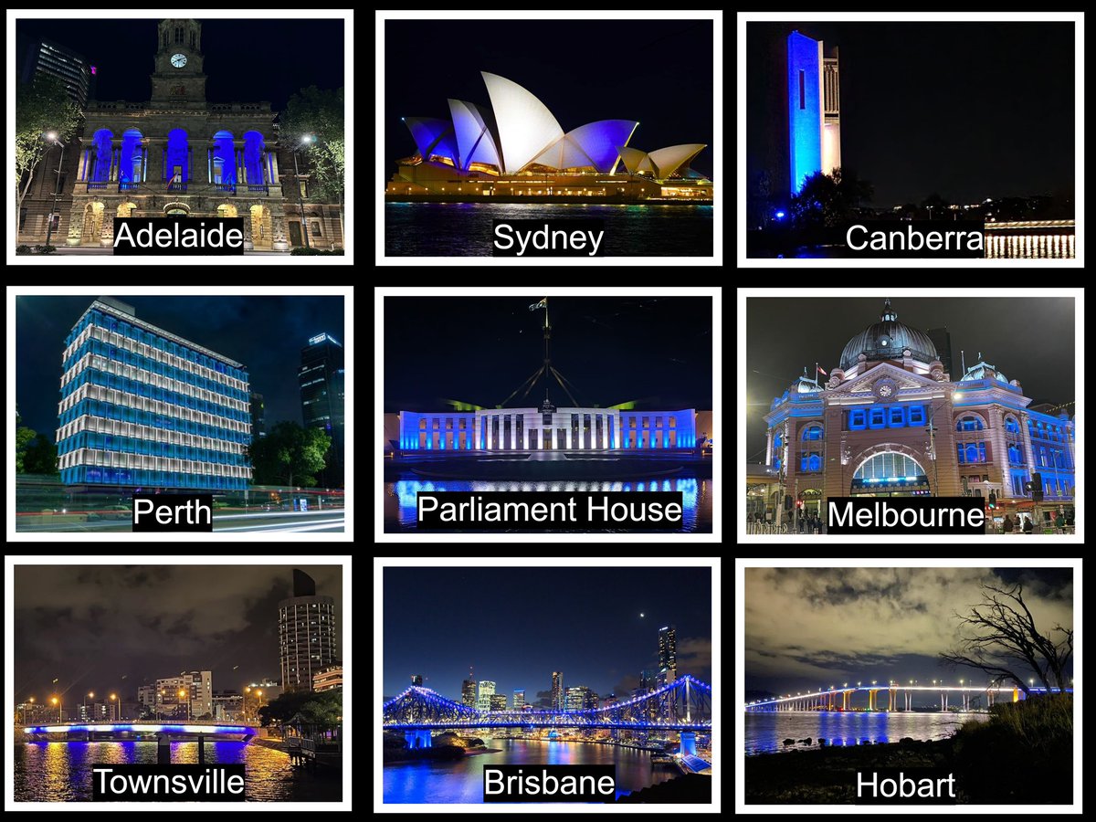 IsraelinOZ's tweet photo. Iconic Australian monuments continue to light up in Blue and White in support of Israel! Thank you 🙏🏻🇦🇺🇮🇱 https://t.co/PjQJ083VBi