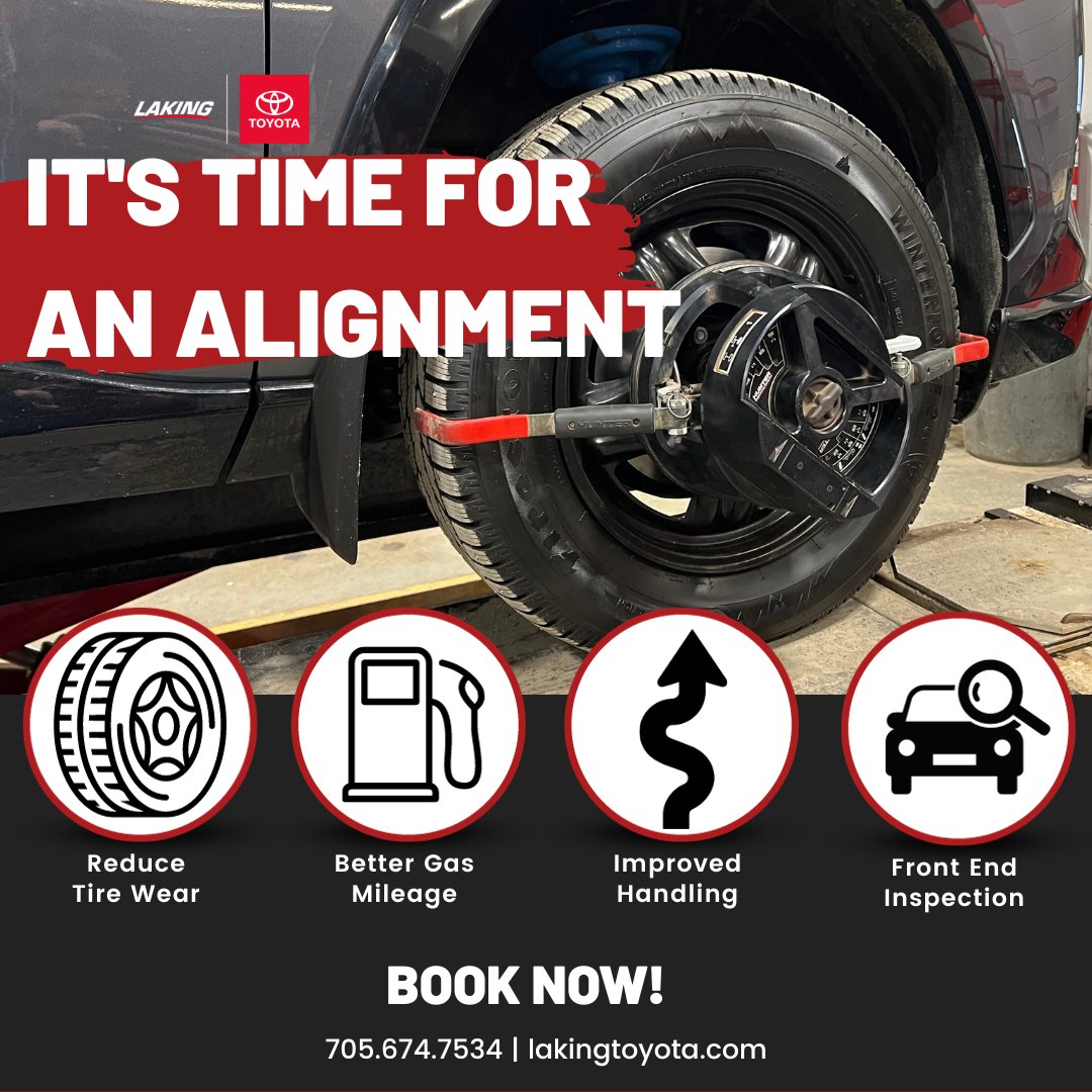 LakingToyota's tweet photo. Benefits of Alignment ✨
✔️Improve Vehicle Safety ✔️ Experience Smoother Driving ✔️Increase Fuel Efficiency ✔️Increase Life of Your Tires ✔️Reduce Expensive Auto Repairs
☎️ 705.674.7534📍695 Kingsway
🔗https://t.co/hOprCBqtM2
#alignment #service #toyota #sudbury https://t.co/AHBVP9pLVw