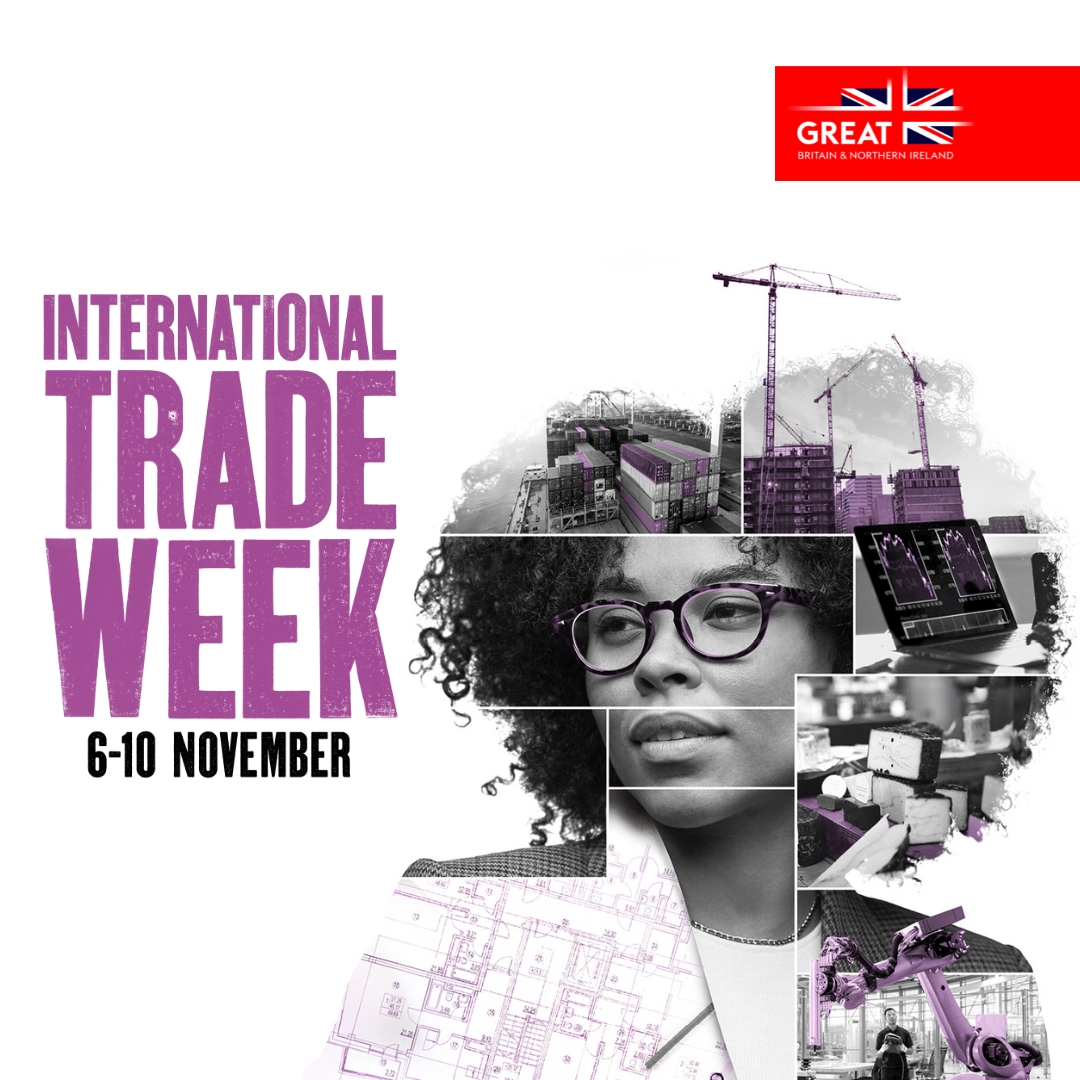 We are proud to be supporting and taking part in International Trade Week 2023, led by @biztradegovuk. ✨

We'll also be delivering five webinars relating to CDS, CBAM, Windsor Framework and more.

Find out more👉 ow.ly/X6c850PR4oi

#TradeWeek #SoldToTheWorld