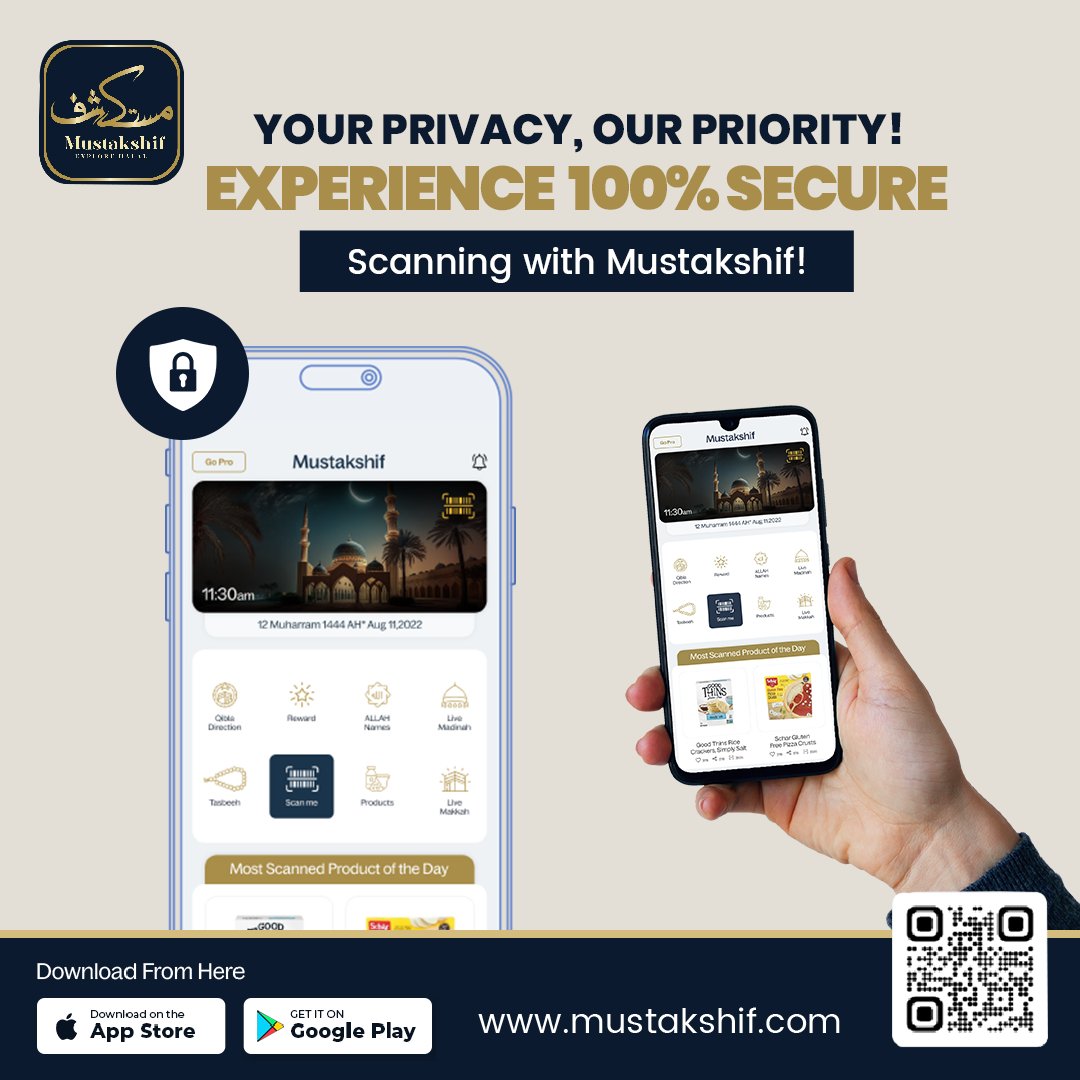 Mustakshif_'s tweet photo. At Mustakshif, we take your privacy seriously. Rest assured that your data is 100% secure with us.

We care about your trust and peace of mind as much as you do.

Scan with confidence, knowing your privacy is fully protected.

#MustakshifApp #PrivacyMatters #SecureScanning https://t.co/gdSztOIEDf