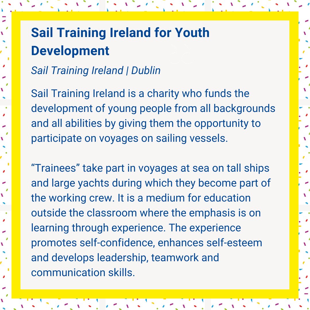 Leargas's tweet photo. It’s Day 3️⃣ of #ErasmusDays ⛅ 

Today is all about Youth! Take a moment to read about a wonderful Erasmus+ project by @SailTrainingIre offering young people the unique opportunity to join a crew and embark on sea voyages together! ⛵ https://t.co/xte6GmhhBs