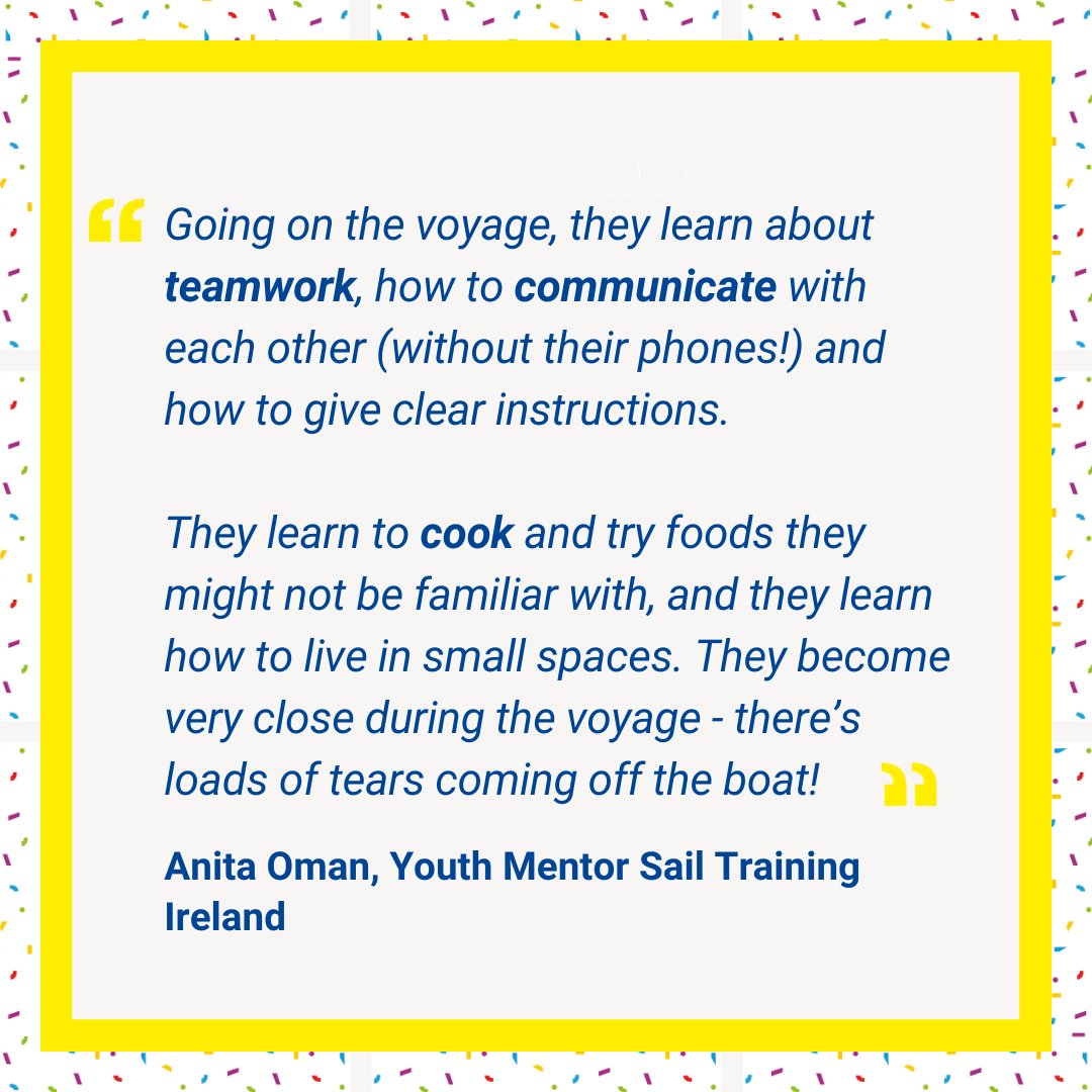 Léargas (@leargas) on Twitter photo It’s Day 3️⃣ of #ErasmusDays ⛅
Today is all about Youth! Take a moment to read about a wonderful Erasmus+ project by <a href="/SailTrainingIre/">SailTraining Ireland</a> offering young people the unique opportunity to join a crew and embark on sea voyages together! ⛵ It’s Day 3️⃣ of #ErasmusDays ⛅
Today is all about Youth! Take a moment to read about a wonderful Erasmus+ project by <a href="/SailTrainingIre/">SailTraining Ireland</a> offering young people the unique opportunity to join a crew and embark on sea voyages together! ⛵