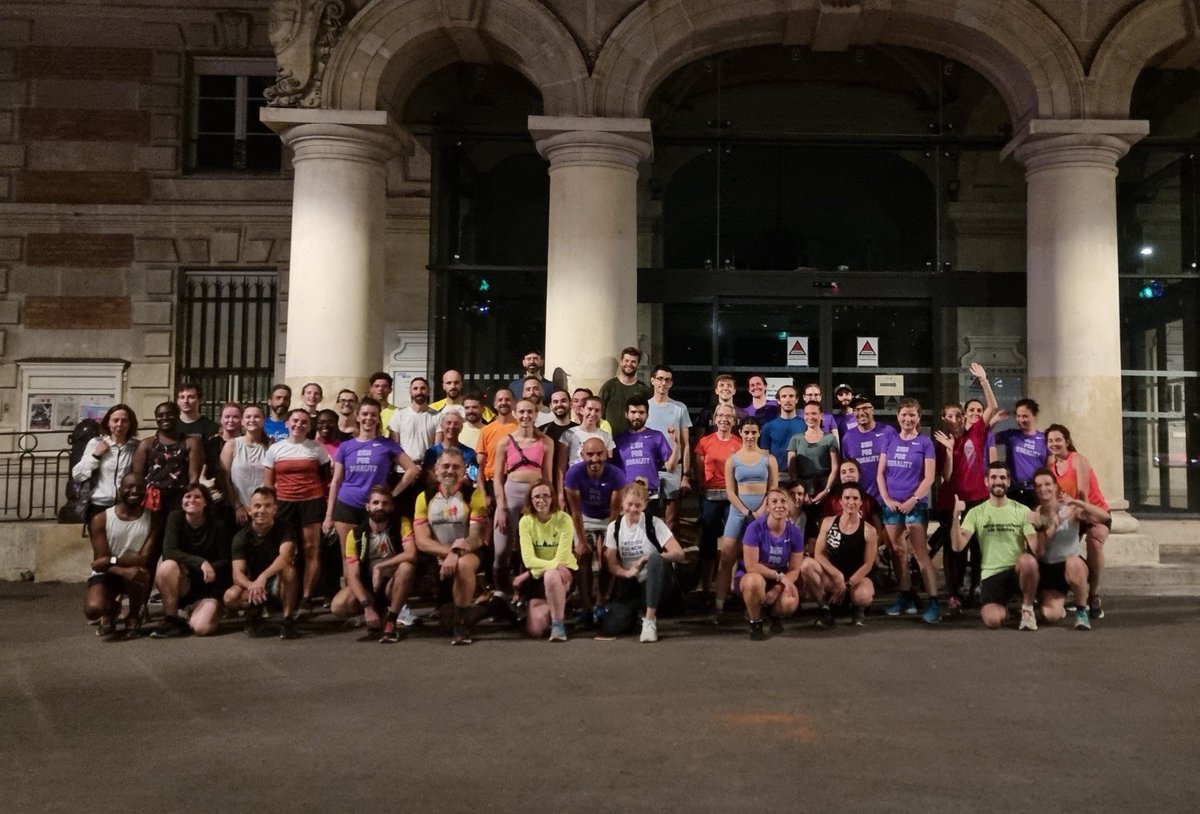 Semaine LCD
Run for equality! Belle course commune contre les discriminations hier avec SineQuaNon, Front 
Runners, ACF et d'autres ! Merci à tout le monde!
<a href="/Paris19e/">Mairie du 19e</a> <a href="/JeanLucRomero/">Jean-Luc Romero-Michel</a> <a href="/andreafuchs/">Andrea Fuchs 🌹🦊</a>