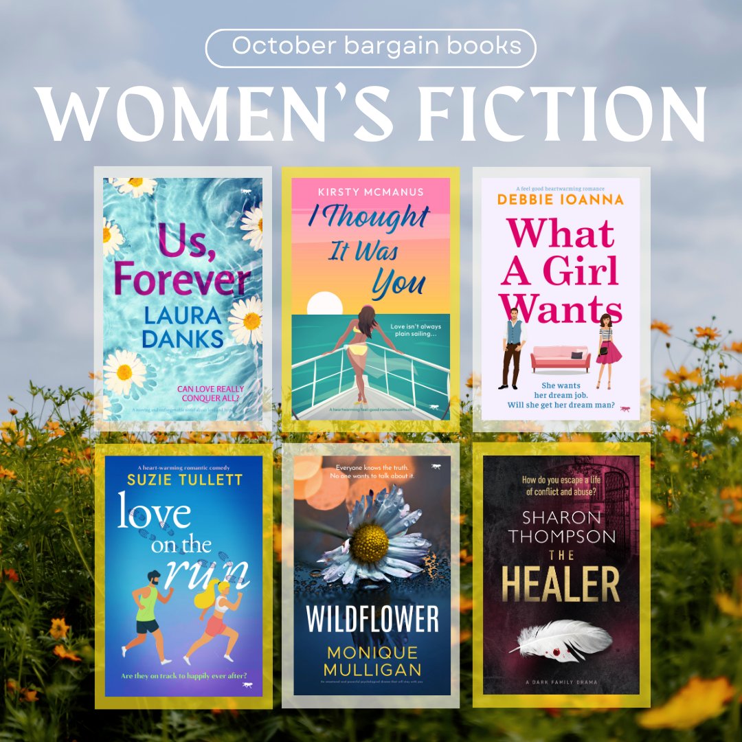 Some 99p book bargains on offer this month 💕

If the spooky season isn't for you, why not give women's fiction a go 📖❤️

@Bloodhoundbook #bookbargains #kindlebooks #kindlebookdeals #KindleUnlimited #kindledeals #womensfiction #chicklit #romancebooks #whatagirlwants