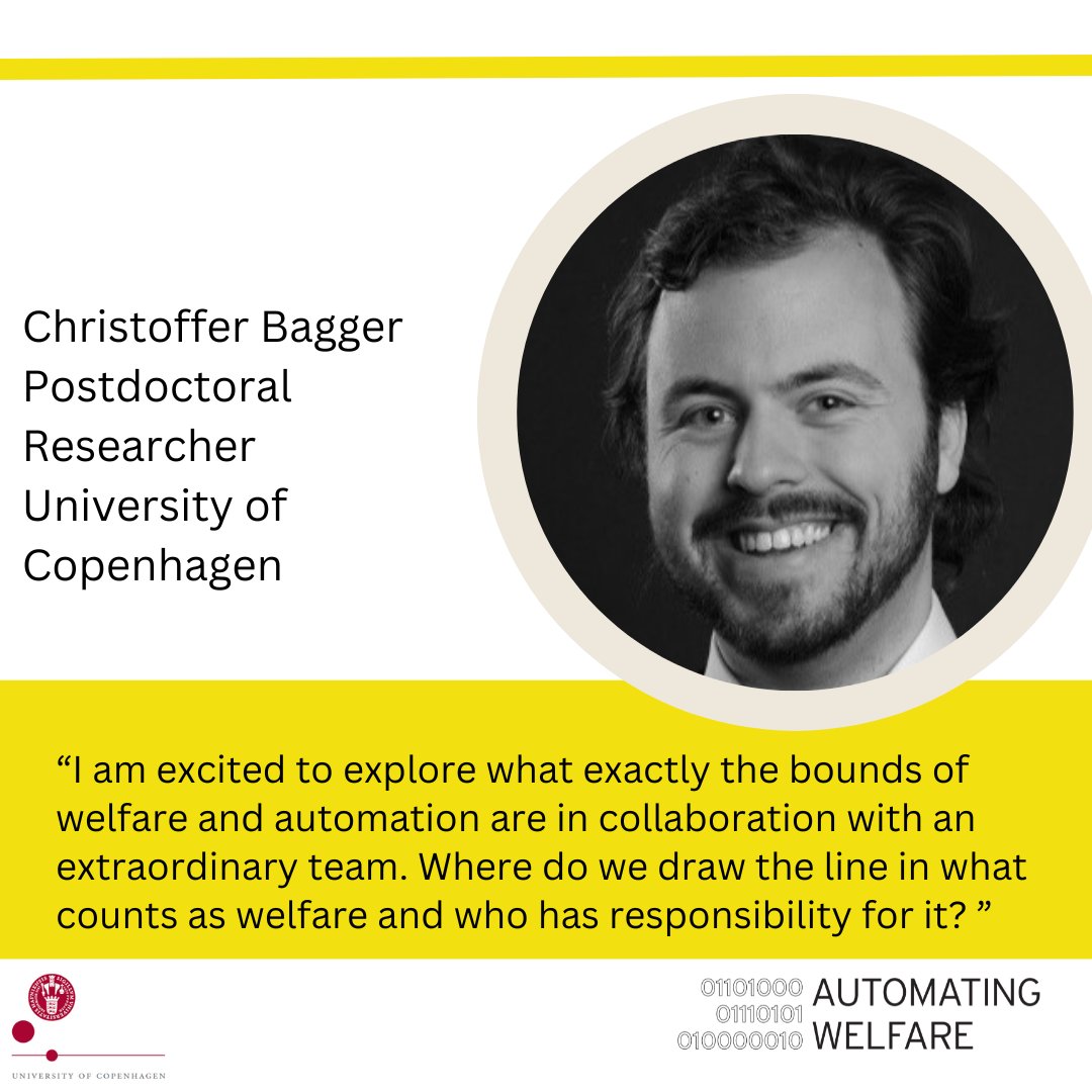 AutoWelf's tweet image. Danish @EUCHANSE @autowelf team also includes Postdoc Researcher @ChristBagger from University of Copenhagen who raised some important questions regarding #automatedwelfare. These are questions which we'll try to answer in the end of the project.