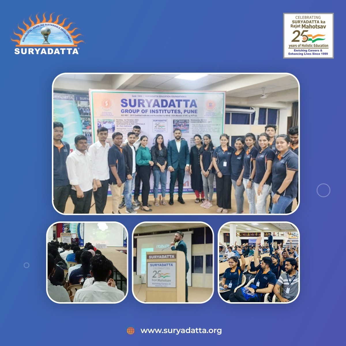 Suryadatta_Pune's tweet image. "Suryadatta Institutes organized a seminar for MCA students on RPA. It enriched their understanding of RPA concepts and challenges. Exciting internship opportunities await the top performers. Stay tuned for more details!
#RPASession #RoboticsAutomation #SIMMC #SIBM #MCAStudents