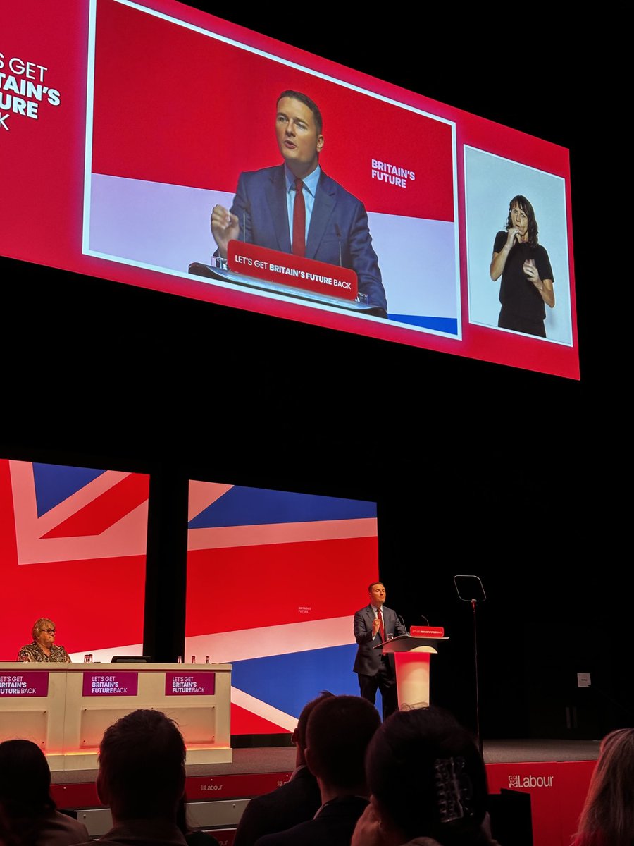 ⁦<a href="/wesstreeting/">Wes Streeting</a>⁩ unrolling ⁦<a href="/LabourParty/">Labour Party</a>⁩ health policies, deep reforms. many standing ovations. l#Nathaniel story did not leave a dry eye in the hall. #NHS #Dentistry #Cancer #Carers #MH #LiveSciences #cutwaitingtimes #Hungrymindsnotbellies