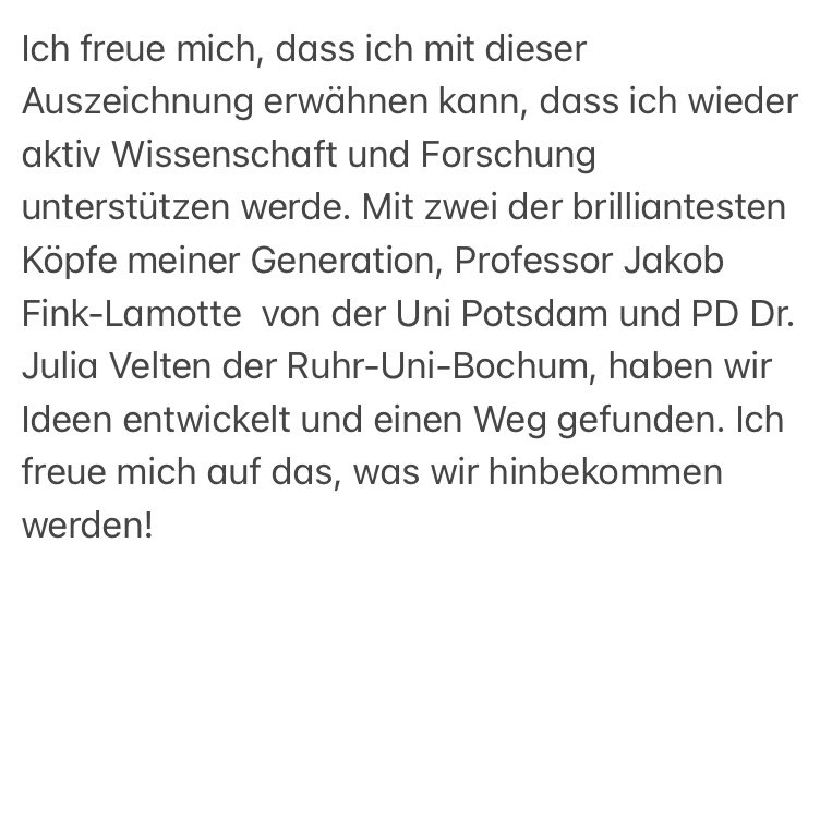 Vielen Dank an @Tagesspiegel und @TspWissenschaft für diese Ehre! Ich bin immer noch völlig baff, unter die Top 100 wichtigsten Köpfen der Berliner Wissenschaft gewählt worden zu sein! 
Mein Dank gebührt v.a. allen #ichbinhanna !
