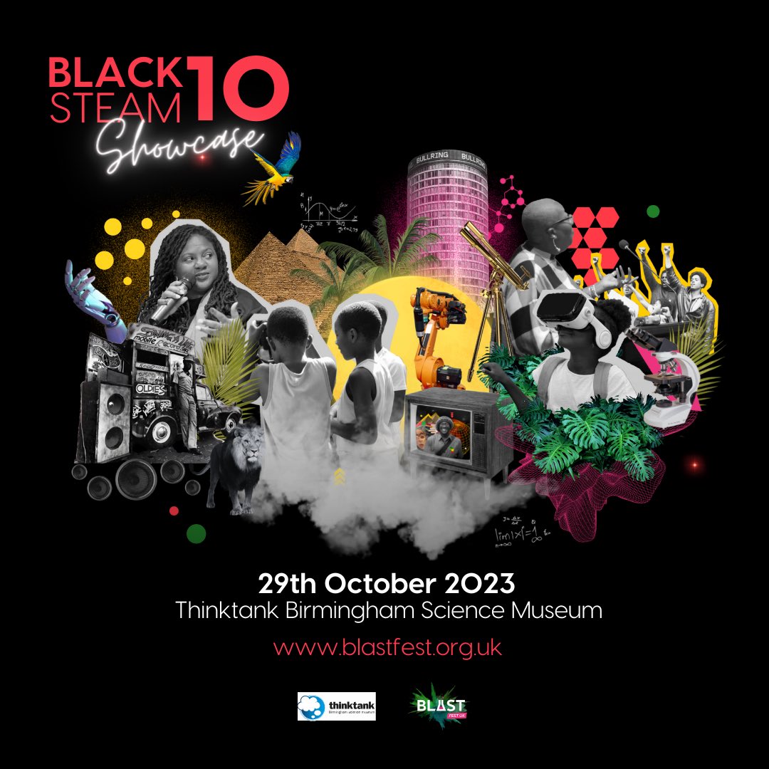 It's our 10th anniversary celebrating Black excellence in Science, Technology, Arts, Engineering & Math with Black STEAM! We're inviting you to be a part of this tremendous milestone. So grab your FREE ticket below and pencil the date in your diary 🎫 blacksteam10.eventbrite.co.uk