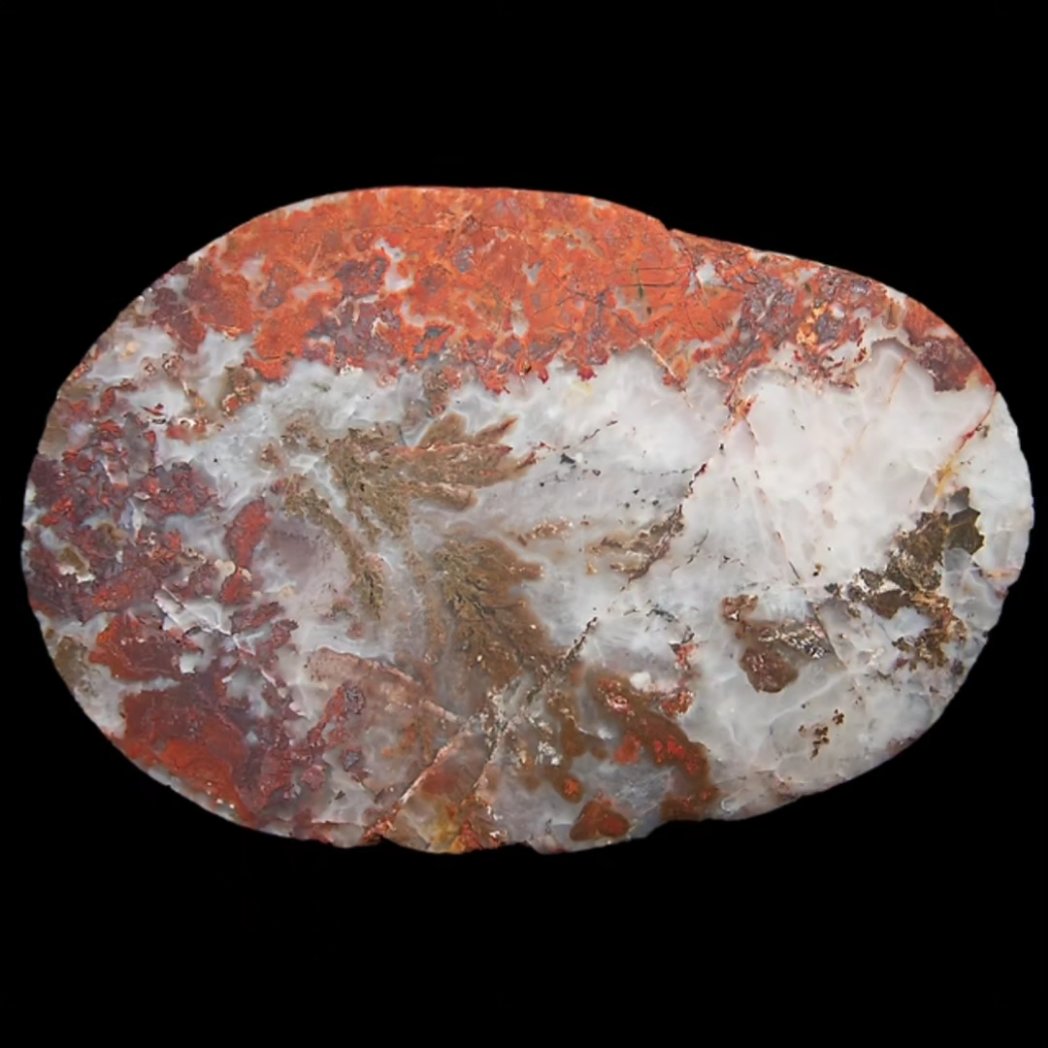 Angus Coast plumes in quartz and jasper 63mm/41mm, 63mm/43mm