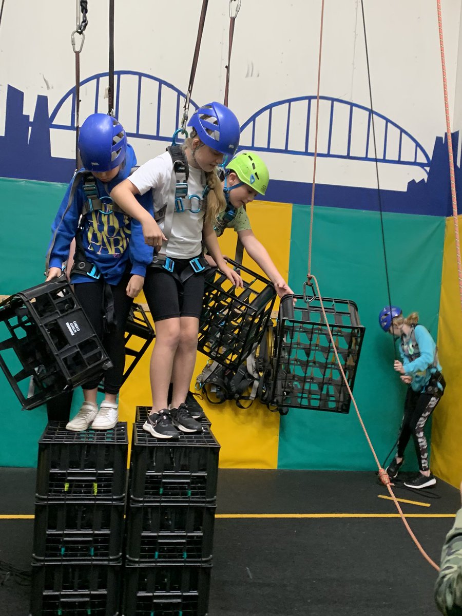 EastfieldPSHull's tweet photo. #teamdune are having a "crate" time working together and conquering their fears. "Crate going guys" https://t.co/yhdoxKcrg8