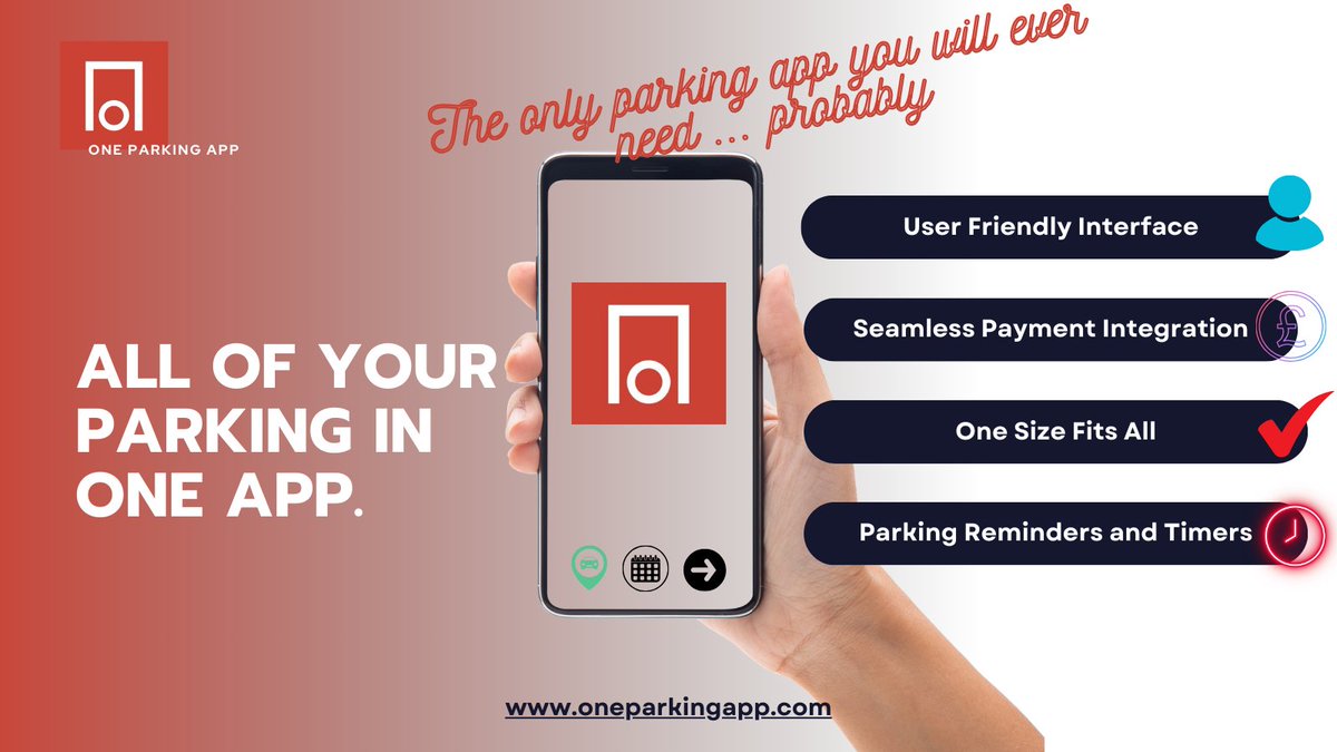 OneParkingAppUk's tweet photo. #OneParkingAppUk #OneParkingApp #SmartParkingTech #apps #Ticketless #AutoPay #PaybyPlate #SmartPayments #Travel #BlueSkyThinking #Parking #ParkingApps #NewTech https://t.co/OAMLAE3LA2