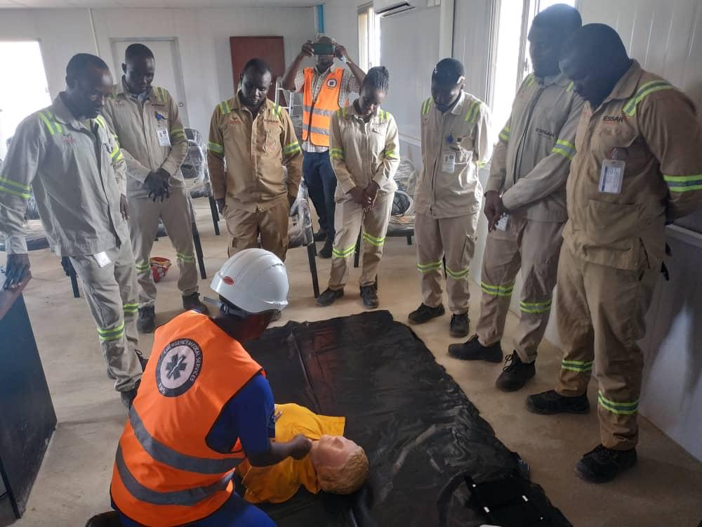 RapidRescue3's tweet photo. Empowering Essar Infrastructure staff with Life-Saving Skills 🚑

 Our team was in action over the weekend, providing essential first-aid and fire safety training skills to the incredible team at Essar Infrastructure Limited in Bulisa, western Uganda.
#Firstaid#FireSafety https://t.co/eUocXH8Nkb