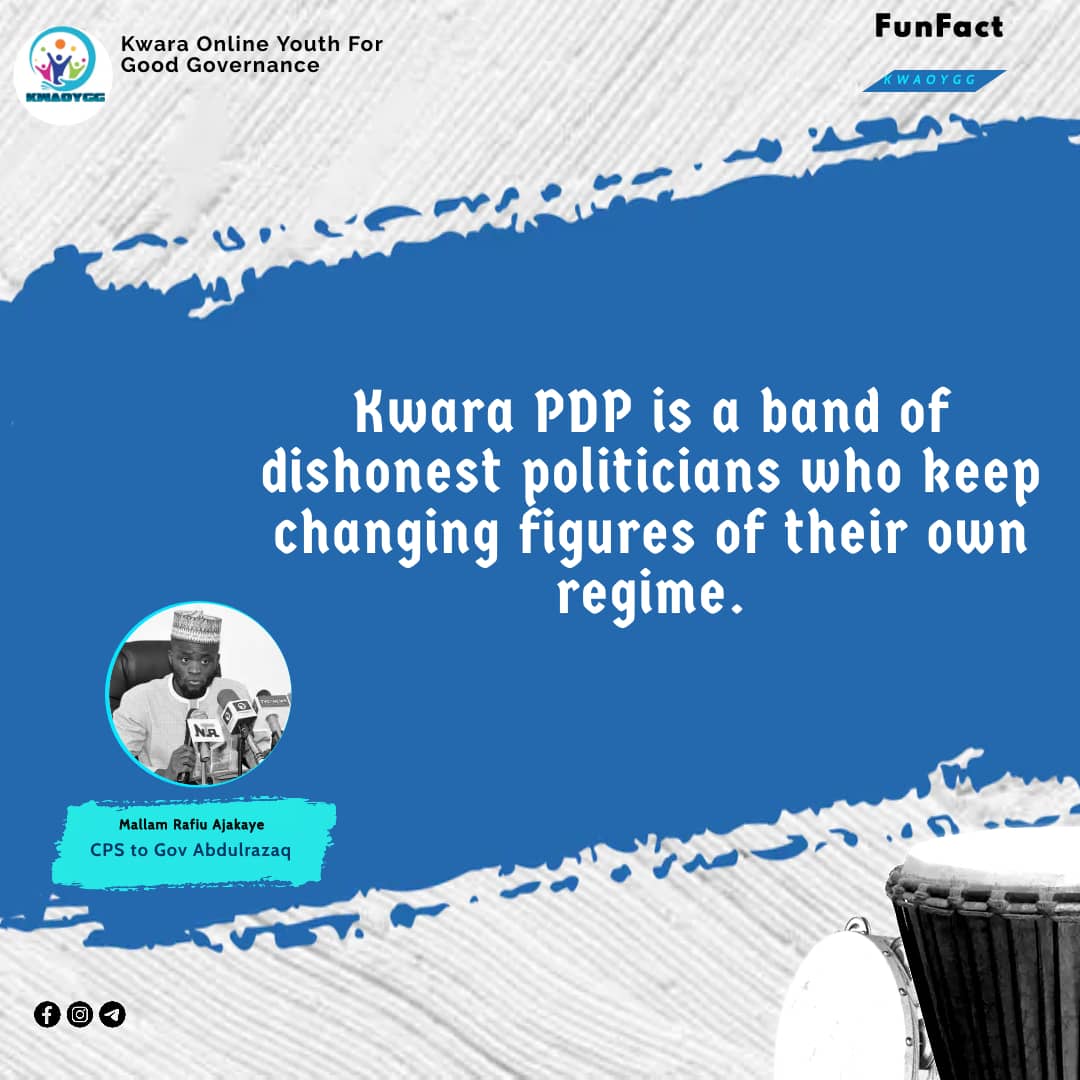 jarmari01's tweet photo. Kwara PDP doomed to unprovoked falsehood, arrogance: Kwara APC.
#FunFact
#KWAOYGG https://t.co/zIXFOnjvrm