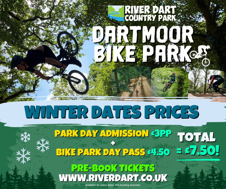 Starts this Saturday 14th October! ❄️Visit website for full winter dates. PRE-BOOK ➡ riverdart.co.uk #winter #mtb #mtblife #mtblifestyle #bikepark #bike #track #trails #visitdevon #visitdartmoor #visitsouthdevon #devon #dartmoor #dartmoorbikepark #riverdartcountrypark