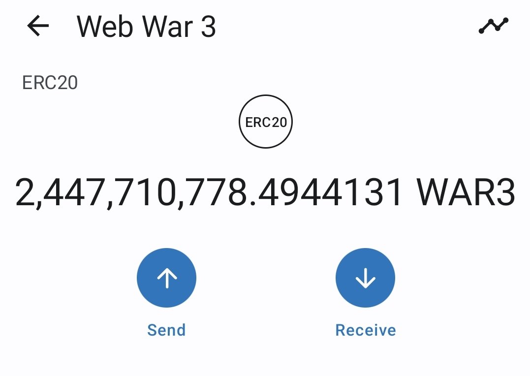 🥞C4B Freedom🥞 on X: This is $WAR that I asked you all to send 0 Eth for.  I still have mine in my wallet.  / X