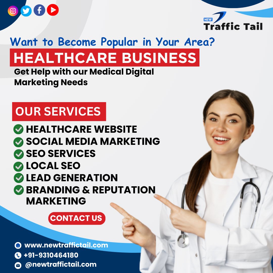 Your Prescription for Online Success! 💊📈 Explore the Digital Frontier with Our 
Healthcare Marketing Wizards 🚀🏥
.
.
.
#healthcareservice #newtraffictail #newtt #connectsimran #digitalmarketing 
#healthcare #seo #brandstrategy #digitaladvertising #dataanalytics