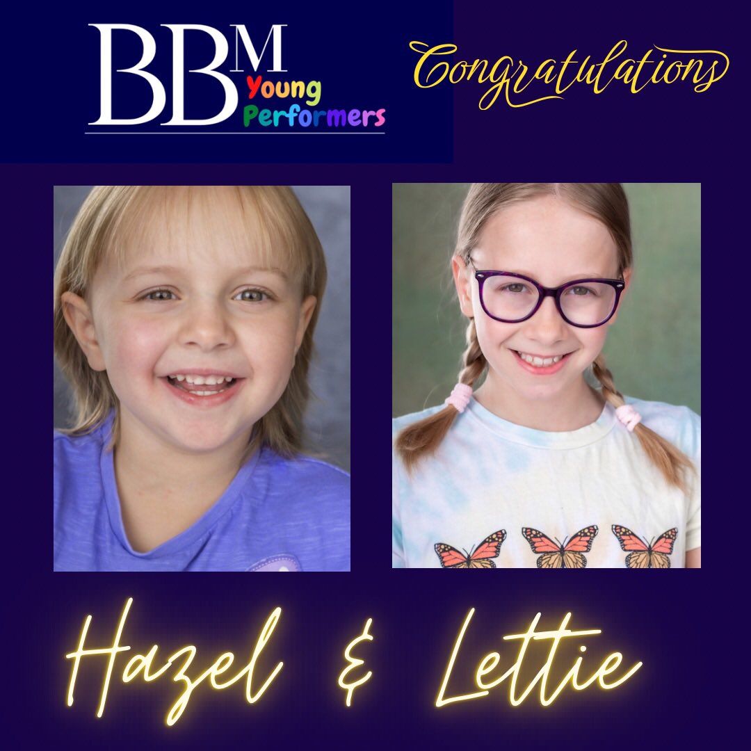 Lovely Wednesday morning confirmation for BBM Young Performers Siblings HAZEL &amp; LETTIE who will be jetting off overseas this weekend to film a Car Brand Commercial! Well done girls! #childactors #filming #confirmed 
<a href="/LetiMicroBlonde/">Lettie Weller</a> <a href="/HazelPicoBlonde/">Hazel Weller</a>