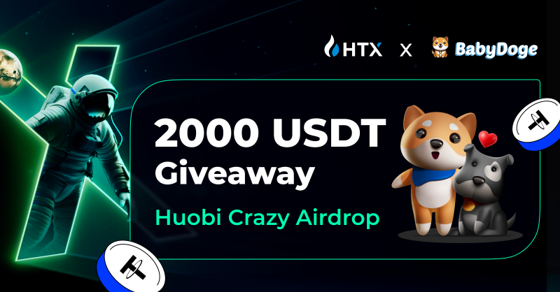 HTX_Global's tweet photo. Get ready for the $Babydoge #Airdrop！

Don’t miss out on this opportunity to grab some free tokens on #HTX till Oct 17th!

Enter to share $2000
✅ Follow @HTX_Global @babydoge @BabyDogeSwap

✅ RT + Like + Tag 2 Friends

✅ Fill out the form