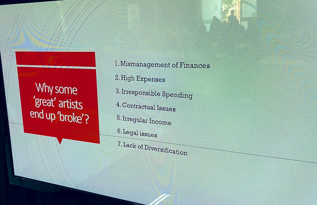 #PABDD23 : <a href="/NkueInnoeDube/">Nkululeko Innocent</a> is ending his presentation with this question. 

Why some “great” artists end up broke? 

<a href="/MusicInAfrica/">Music In Africa</a> | <a href="/euinzim/">EU Delegation to Zimbabwe 🇪🇺</a> 

#SoundConnectsFund
#GoetheInstitut
#ACPEUcultureprogramme
#OACPS
#ChenhakaTrust